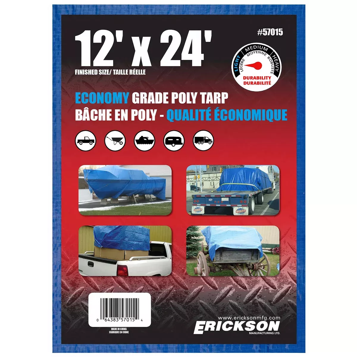 18 X 24 BLUE POLY TARP