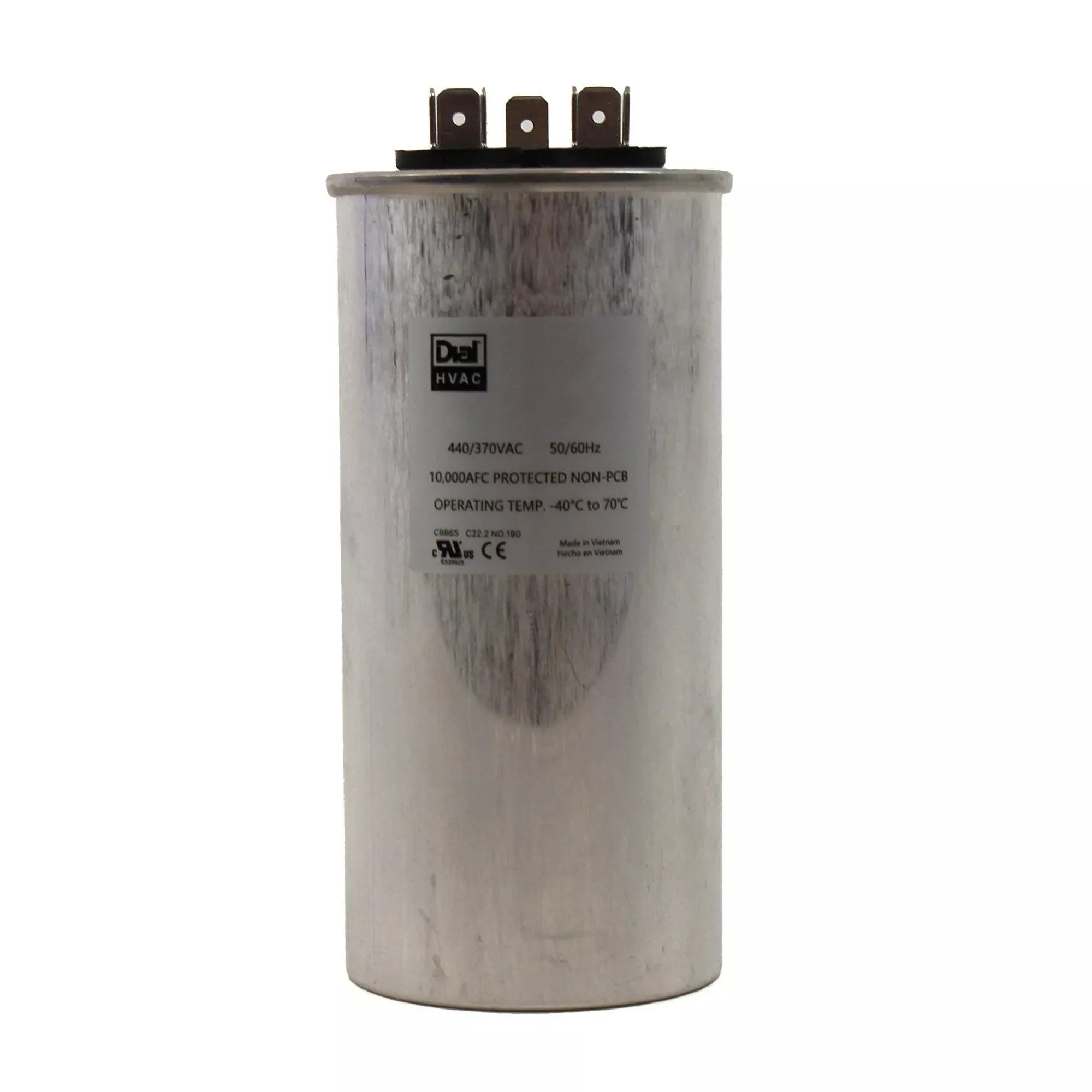 Dial 70+7.5μF Dual Run Capacitor