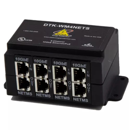 Ditek DTK-WM4NETS Wall Mount Network Surge Protector