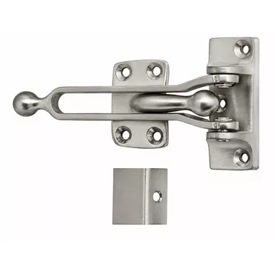 Don-Jo 1604 Brass Swing Bar Door Flip Guard with Ball Bearing Design, Includes AP-34