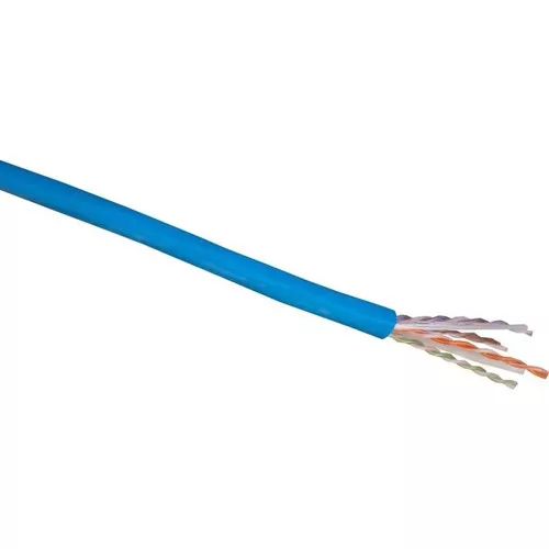 Excel 1-C6A-CMP-UUTP-1KFT-BU 1000R CAT6A U/UTP CMP Cable, Blue (1000'Reel)