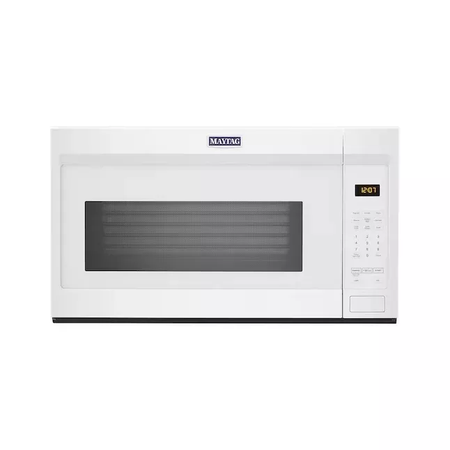 Maytag 1.7-cu ft 1000-Watt Over-the-Range Microwave (White)