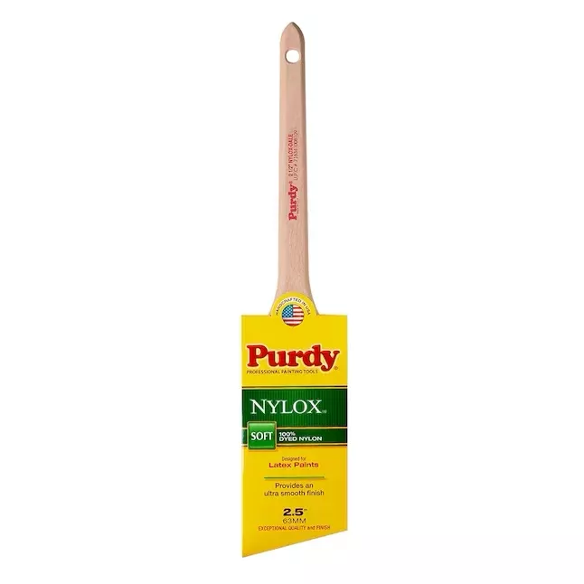 Purdy Nylox 2-1/2-in Nylon Angle Paint Brush (Trim Brush)