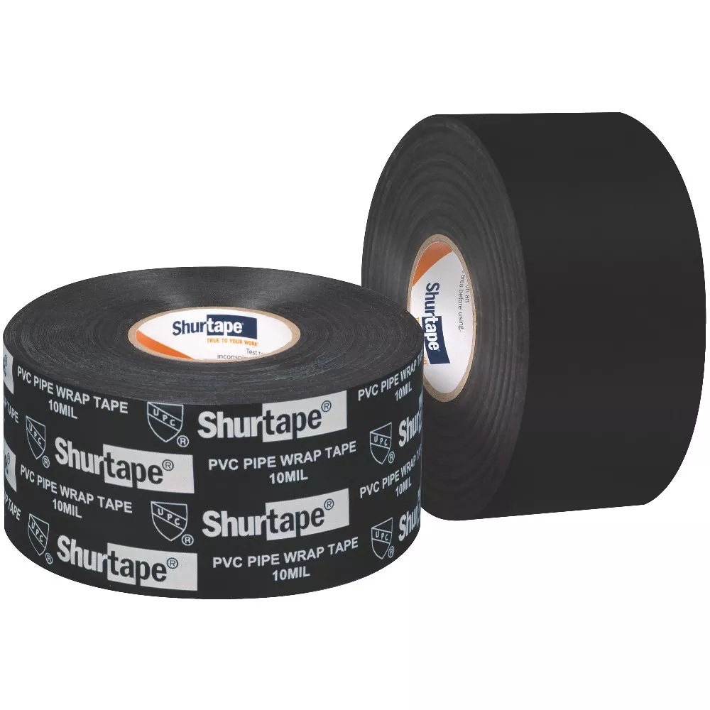 Shurtape PW100 2" x 33.3yd PVC Pipe Wrap, Corrosion Resistant