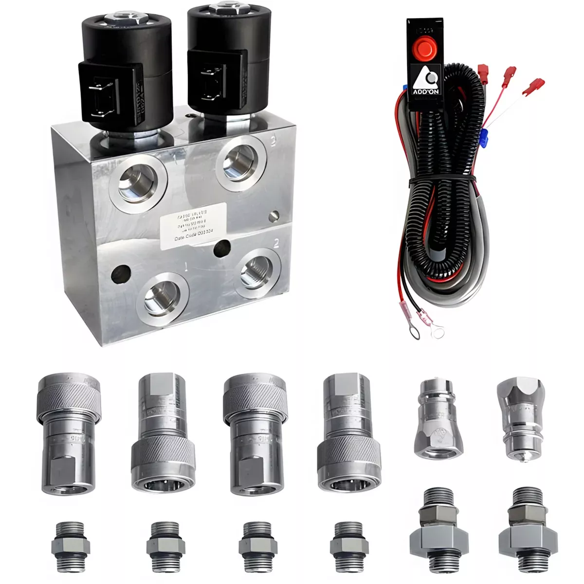 TWO CIRCUIT HYDRAULIC MULTIPLIER WITH COMMAND CONTROL AND ISO COUPLERS
